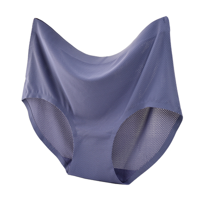 冰丝无痕透气孔平角裤女