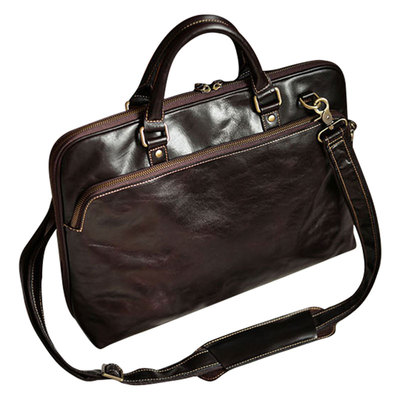 佐也原创真皮商务电脑A4公文包包