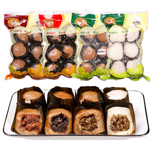 四川乐山犍为清溪镇王五娘叶儿粑白皮猪肉芽菜馅黄皮豆沙叶儿粑