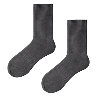 子墨袜子男款冬季加厚全毛圈毛巾底长筒纯棉运动保暖超厚男生长袜