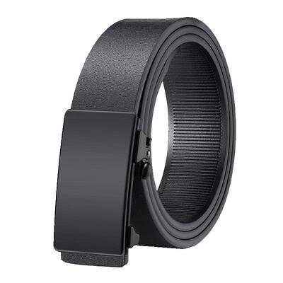 袋鼠男士整张牛皮内穿百搭皮带