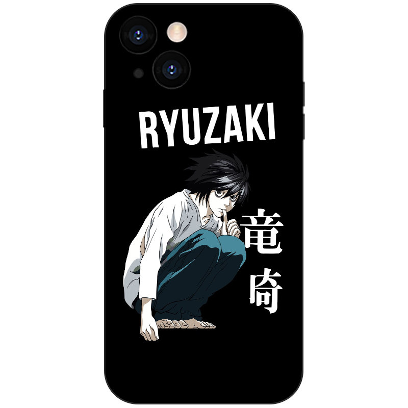 死亡笔记L暗黑风日系插画磨砂硅胶手机壳同人周边适用于iPhone16苹果17ProMax小众动漫二次元防摔磁吸保护套