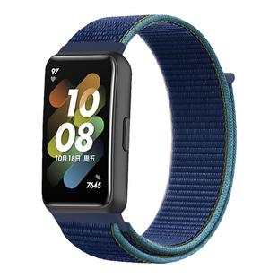 适用于华为手环10/8/9表带7NFC版精织尼龙回环11替换带八代手表透气运动精织手表带智能配件男女款彩虹表腕带