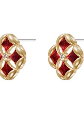 Fellala/翡拉拉「简奢时尚5.0」铜钱耳钉简奢耳饰官方饰品女专