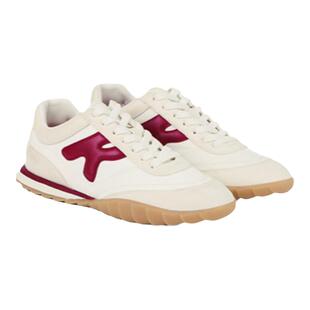 德芙琳超软鹿皮华夫鞋女款2025年新款休闲运动鞋华真皮阿甘鞋