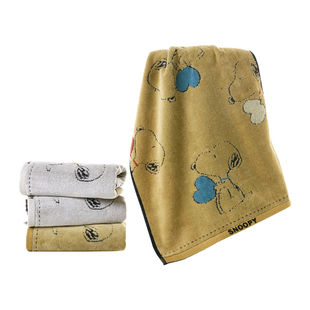 史努比联名款金号毛巾纯棉厚实吸水割绒柔软正品提花男女洗脸家用