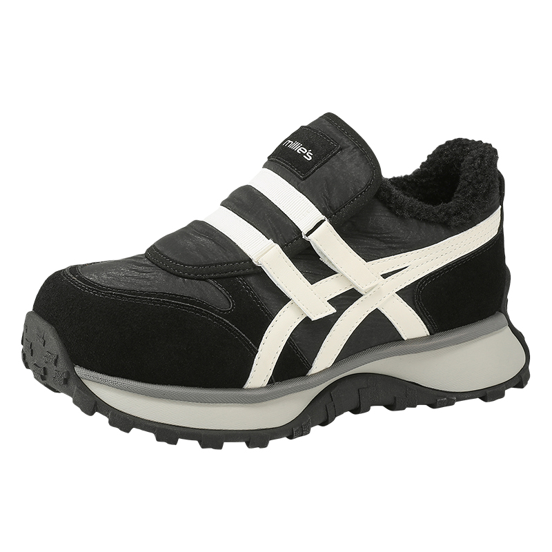 MILLIE'S/妙丽秋冬新款厚底增高加绒老爹鞋女时尚百搭休闲运动鞋Z