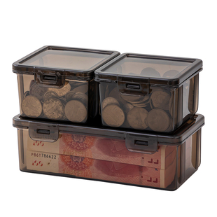 人民纸币收纳盒现金保护盒纪念钞币龙年纸钞零钱收藏盒大容量防尘