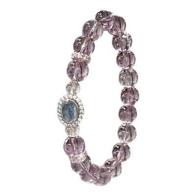 【夜空与海】天然紫水晶手链手串女款巴西紫8mm九紫离火生日转运