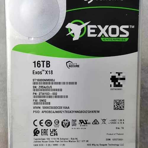 【询价】希捷16T SATA X18 ST16000NM000J