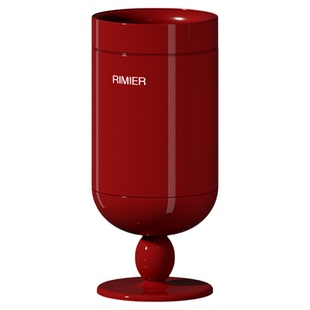 客厅垃圾桶家用2025新款高脚酒杯高颜值无盖复古垃圾筒中古风纸篓