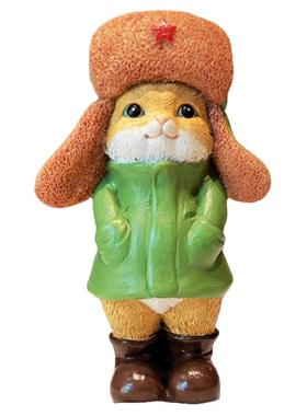 浪漫情侣礼物创意可爱松鼠猫咪冬天治愈摆件办公室节日礼物