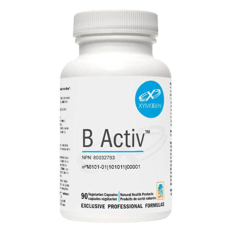 加拿大直邮XYMOGEN赛默金B Activ活力族活性B族维生素B含活性叶酸