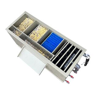 大型瀑布出水锦鲤鱼池过滤器鱼缸庭院沉淀流水墙过滤箱鱼池过滤槽