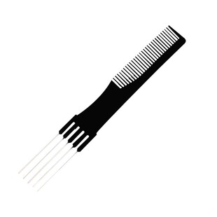 专业美发盘发扎发五针梳子女发叉梳影楼头发缝梳理发店五齿挑发梳