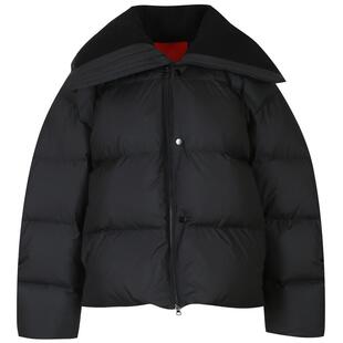 【商场同款】BBLLUUEE粉蓝衣橱2025冬无龄感拼毛织大翻领羽绒服女