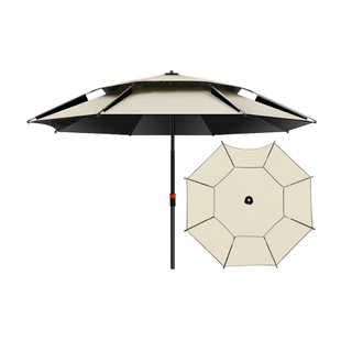 黑胶天幕帐篷户外免搭天幕伞防晒防雨露营伞一键开合天幕大遮阳棚