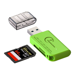 usb3.2单反相机sd卡读卡器3.0超高速3.1适用sony三星索尼松下尼康卡西欧导卡器tf内存卡读取高速读卡器4、0