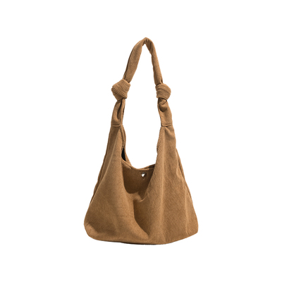 橙子少女灯芯绒单肩包