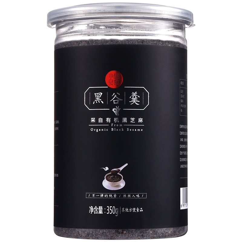 小碗良食熟黑芝麻糊即食营养早餐冲饮粉黑豆黑米桑葚黑谷羹养