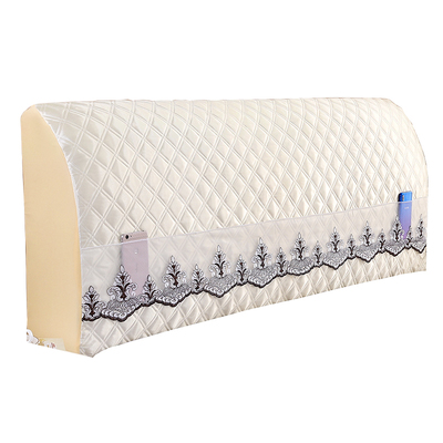 床头套罩 简约现代全包欧式弧形实木皮布床靠背罩 保护套床头罩套