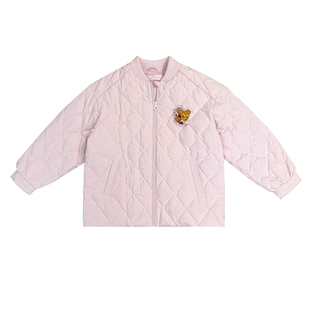 【商场同款】LALABOBO25年冬新款白鸭绒棒球服立体小熊保暖羽绒服