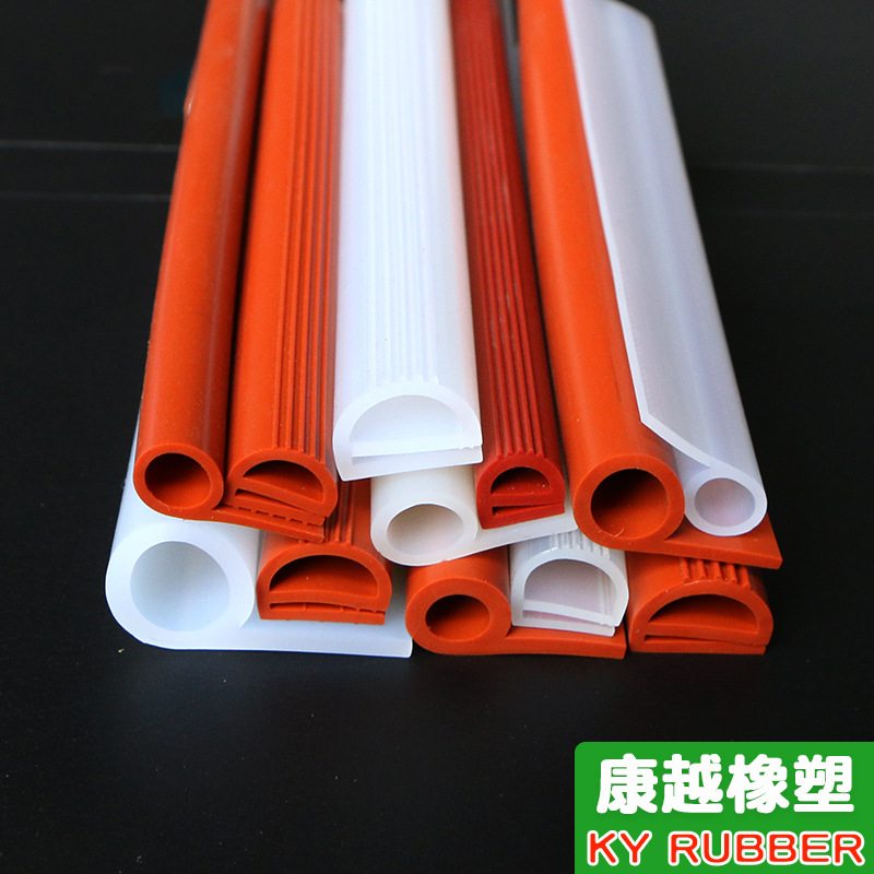 硅胶B型密封条p型蒸箱烤箱烘箱蒸柜饭车门硅胶条p型9字空心硅胶条