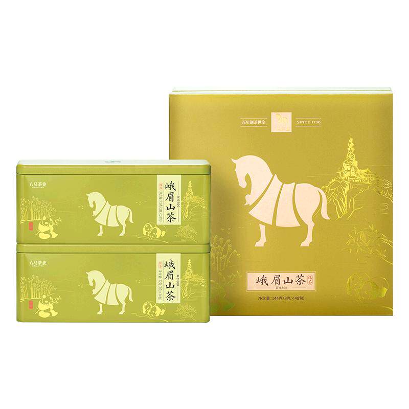 八马特级明前峨眉山绿茶礼盒装