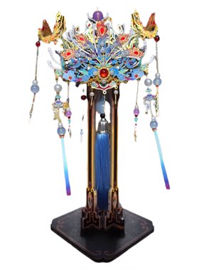 艺模凤冠手工diy金属立体拼图
