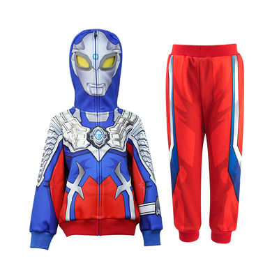 奥特曼童装加绒套装上下装卫衣裤