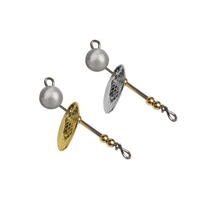 小柒慢摇飞旋半成品DIY复合亮片沉水铅头微物饵翘嘴马口鲈鱼假饵