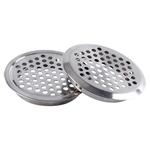 不锈钢透气孔橱柜通风孔透气网装饰盖鞋柜排气燃气散热孔柜门孔盖