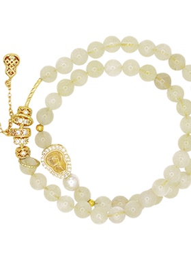 「葫芦水晶」天然柠檬水晶葫芦手链高级感百搭手串女精致轻奢小众