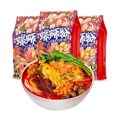 好欢螺柳州螺蛳粉400g500g柳州风味香辣酸辣开胃劲道速食夜宵米粉