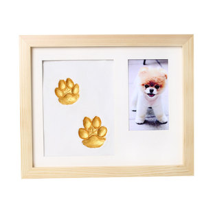 狗狗爪印纪念猫咪爪印宠物脚印印泥diy狗狗掌印纪念相框摆台留念
