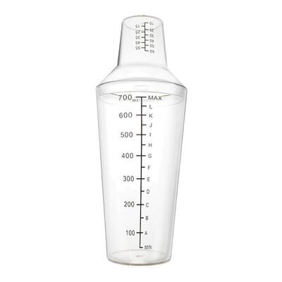 两段式波士顿杯酒吧鸡尾酒调酒器雪克杯奶茶摇摇蛊斯杯耐摔带刻度