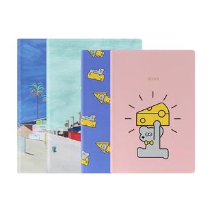 【特惠3折】MARKS 2022年手帐EDiT松本诚次插画合作款B6一日一页A5笔记型周记日程本商务工作记事手账本