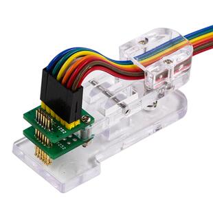 测试夹 PCB烧录架2.54mm间距治具夹具探针下载程序编程3-10P