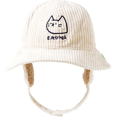 伊米伦灯芯绒可爱超萌婴儿帽子