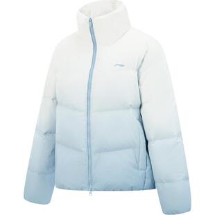李宁火锅羽绒服丨冬季官方新款鸭绒短款户外保暖上衣女款立领外套