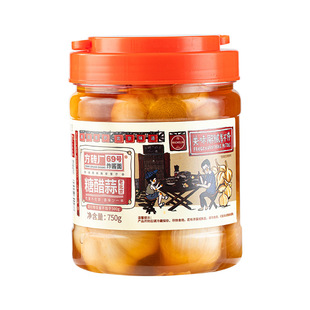 方砖厂69号糖蒜甜蒜老北京腊八蒜大蒜头腌制糖醋蒜泡菜下饭菜750g