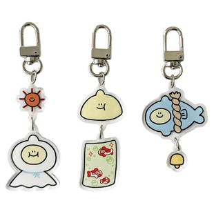 韩国secondmorning好运柠檬亚克力挂件许愿钥匙扣女包挂链装饰ins