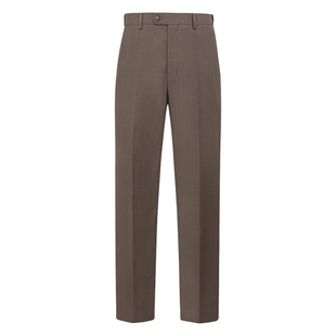 【高支澳洲羊毛】CULTUM免烫亲王格弹力腰无褶西裤男婚礼新郎裤子