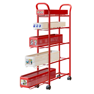 弗林斯冰箱侧收纳置物架夹缝收纳柜厨房门后缝隙15cm抽拉篮小推车