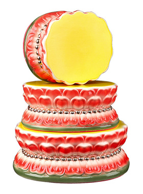 供奉佛像底座加高佛前供莲花摆件