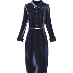 清仓春装新款高端气质通勤职业正装OL工作服女装长袖包臀连衣裙子