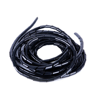 缠绕管 缠线管 包线管 绝缘管8mm 10mm 12绕线管6mm-30白黑色收纳