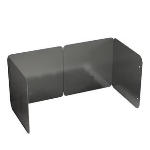 枪灰色厨房挡油板燃气灶隔热耐高温防油挡板灶台不锈钢一体折边板