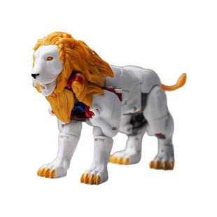 现货 白狮擎天柱变形金刚玩具野兽战争领袖之证模型男孩生日礼物