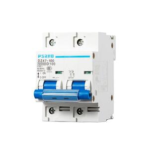 小型断路器DZ47空气开关家用漏电2P100A空开短路过载保护漏保125A